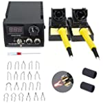 Pyrography Pen Wood Burning Tools Kit Digital Temperature Control Pyrography Machine with Soldering Pen and Tips Wood Crafting Tools for Carving Embossing