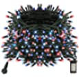 Dazzle Bright Red White and Blue String Lights, 200 LED 66 FT 4th of July Patriotic Lights with 8 Modes, Plug in Waterproof Independence Day Decorations for Indoor Outdoor Memorial Day Party Decor