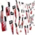 Moon Boat 4 Sets Bloody Garland Banner - Halloween Zombie Vampire Party Decorations Supplies