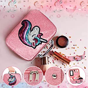 Kids Washable Makeup Girls Toys - 28Pcs Real Make-up Kit Toy For Little Girls