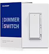ELEGRP Digital Dimmer Light Switch for 300W Dimmable LED/CFL Lights and 600W Incandescent/Halogen...