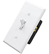 ELEGRP Toggle Dimmer Switch for Dimmable LED, CFL and Incandescent Light Lamp Bulbs, Single Pole ...