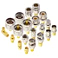 onelinkmore RF Coaxial FPV Connector Kit SMA Adapter Type Set SMA Connector Kit SMA to SMA UHF to SMA SMA to BNC SMA to F Adapter Male to Female Coaxial Male to Female Coax Adapters Converter…