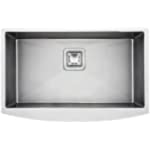 Elixir Apron Kitchen Sink Stainless Steel Handmade Anti Scratch Fully Padded Square Drain 16 Gauge Farmhouse Single Bowl 33’’x22.6’’x9’’, (EL11)