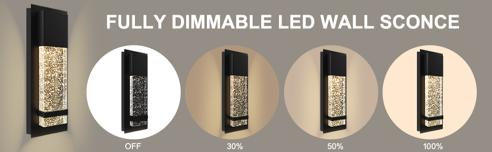 fully dimmable led wall sconce 