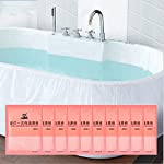 FancyStyle 10 Pack Disposable Bathtub Cover Liner, Portable Plastic Bathtub Covers for Travel, Salon, Household and Hotel Bath Liner Bag