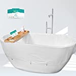 MOWOT Disposable Bathtub Cover Plastic Bag Individual Package Large Bath Tub Cover Liner for Travel, Salon, Household, Hotel (102 x 47 Inch) - 10 Pack